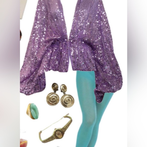 Women’s Vintage Spiral Metallic Disco Look Dangle Earrings. Pierced Posts. - Picture 5 of 5